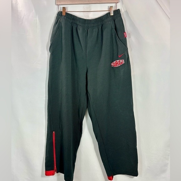 Nike Force 83 black ribbed track pants size XL - Picture 1 of 8